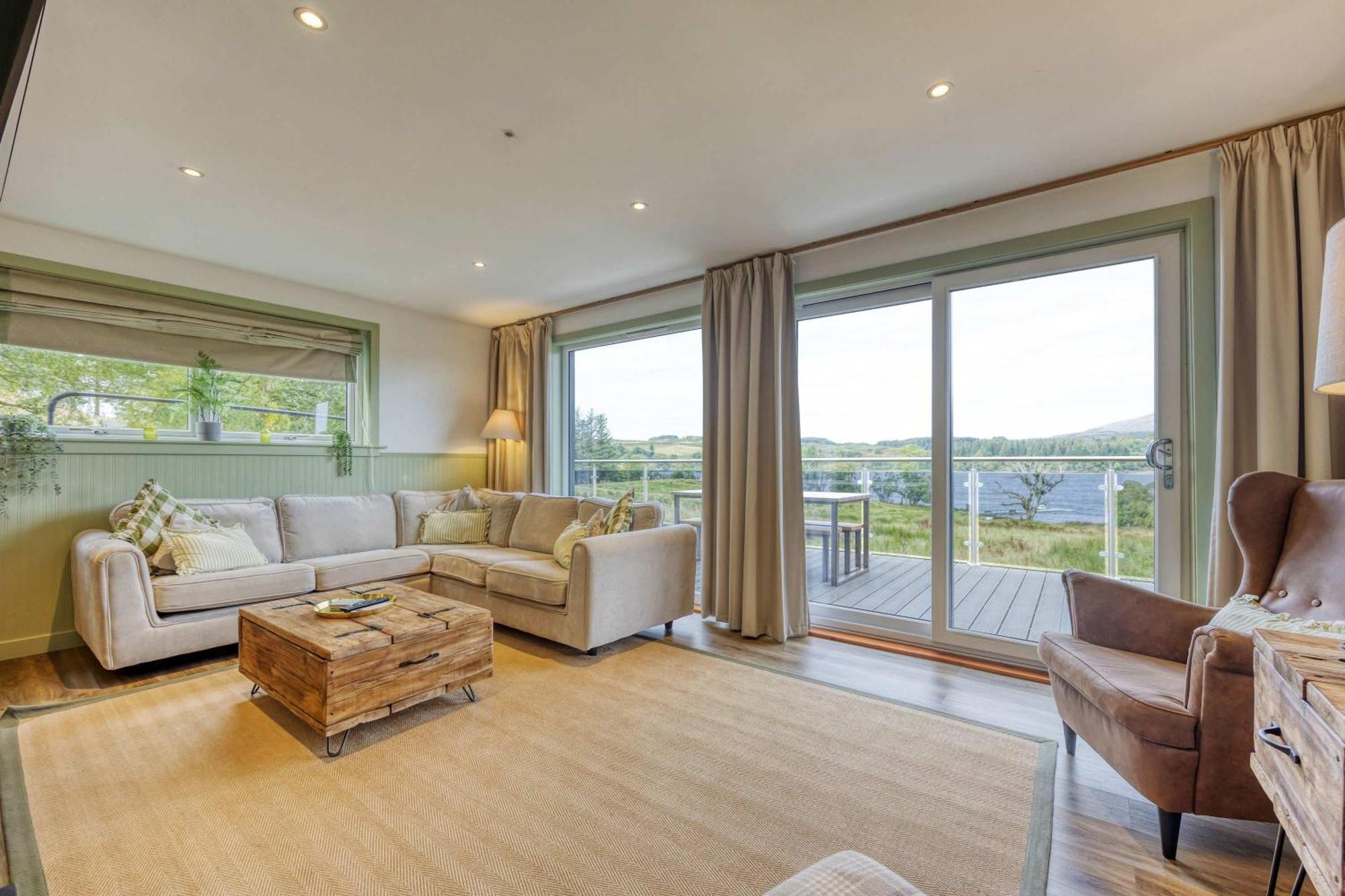 New Build Lodge With Stunning Views Of Loch Awe Hayfield  Экстерьер фото
